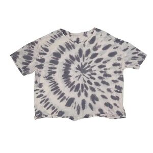 Aeropostale Purple Tie Dye Boyfriend Crop Short Sleeve T-shirt Size Med Women’s